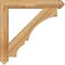 Ekena Millwork Balboa Arts & Crafts Rough Sawn Bracket, Western Red Cedar, 4"W x 32"D x 32"H BKT04X32X32BOA03RWR - alternate 3